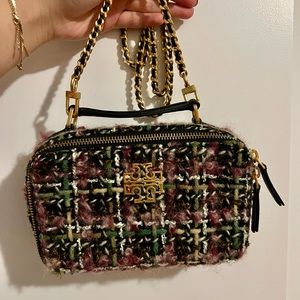Tory Burch tweed mini crossbody bag